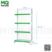 Kệ đơn lưng lưới 4 tầng 700x1500 mm