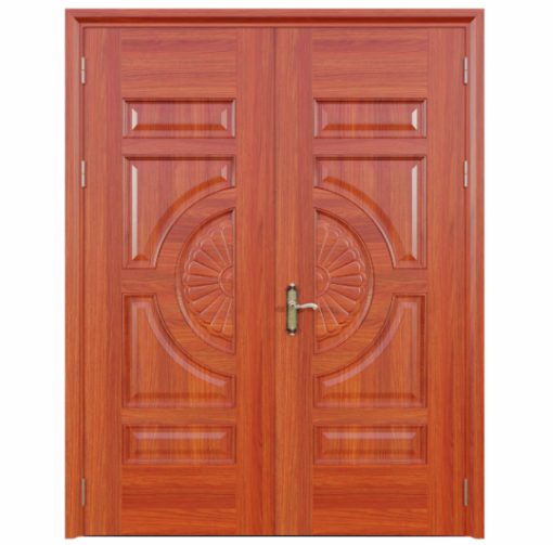 Cửa thép vân gỗ 2 cánh