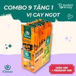 Combo 10 gói vị Cay ngọt Miếng 25g