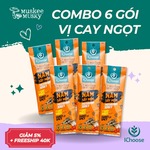 Combo 6 gói vị Cay ngọt Miếng 25g
