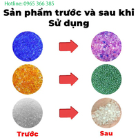 Hạt Silicagel trước và sau