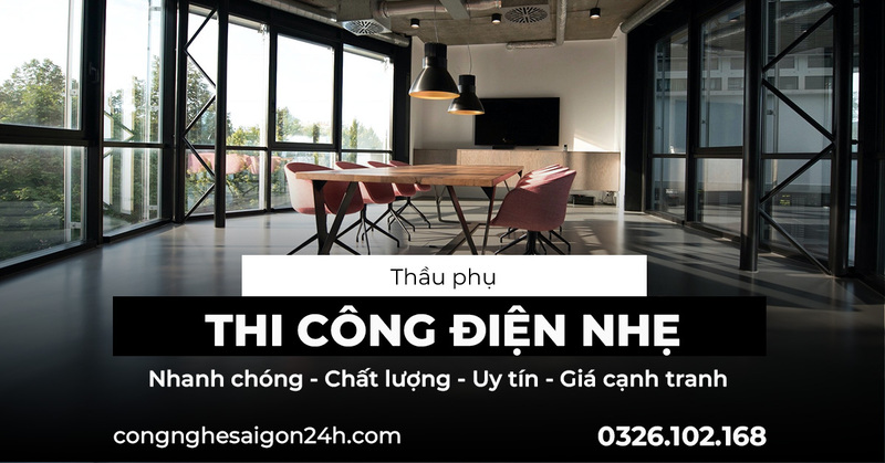Thầu phụ thi công điện nhẹ