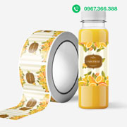 In tem nhãn đồ uống