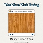 Tấm nhựa màu xoan vàng