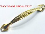 Tay nắm hoa cúc 12.8cm