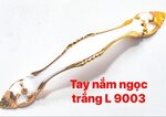Tay nắm ngọc trắng 12.8cm