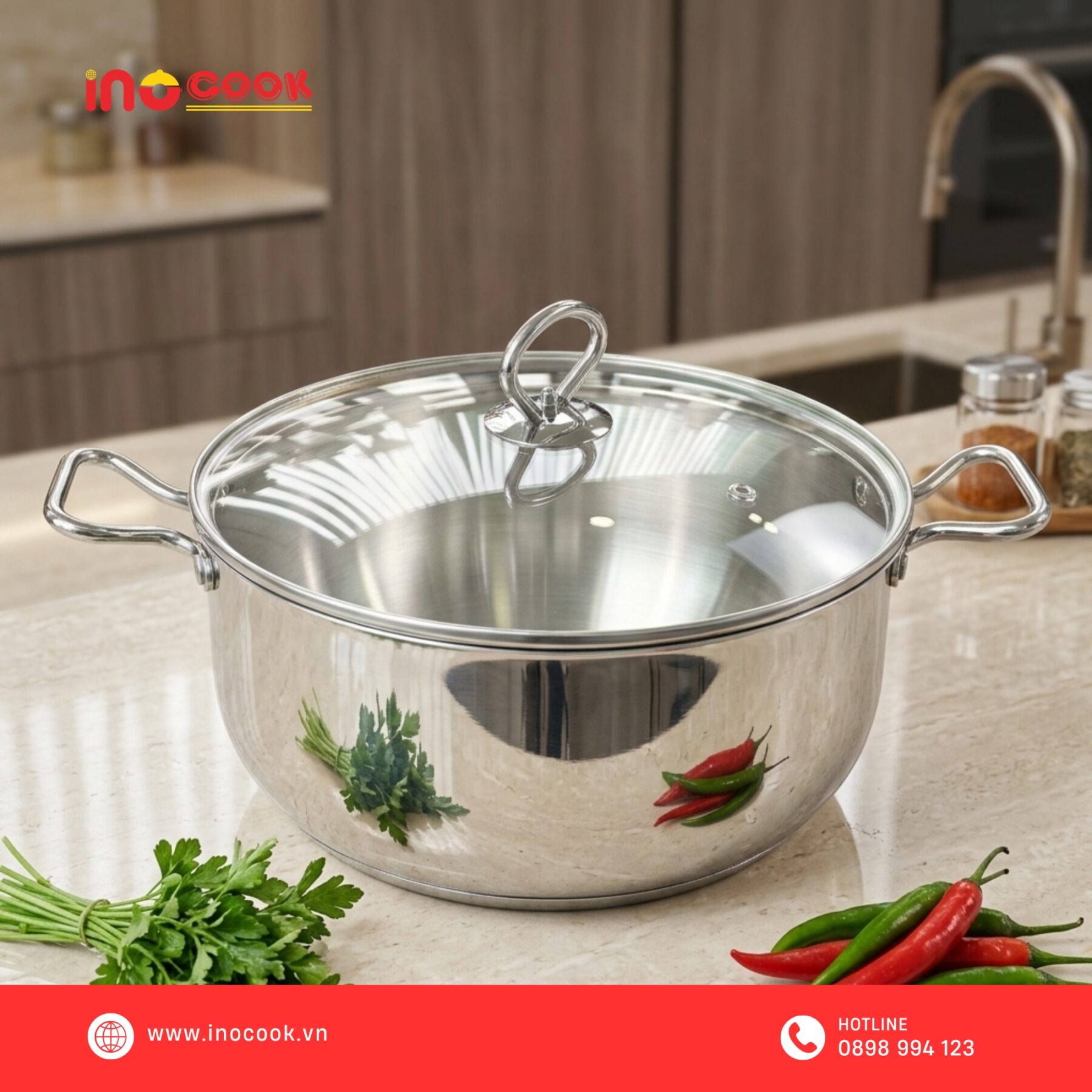 Nồi bầu inox Inocook - INO 26