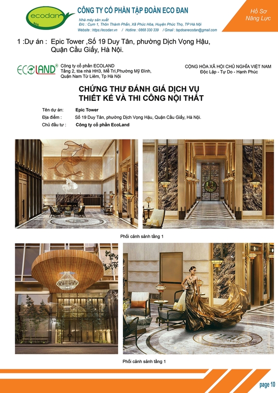 Dự án Epic Tower Hà Nội