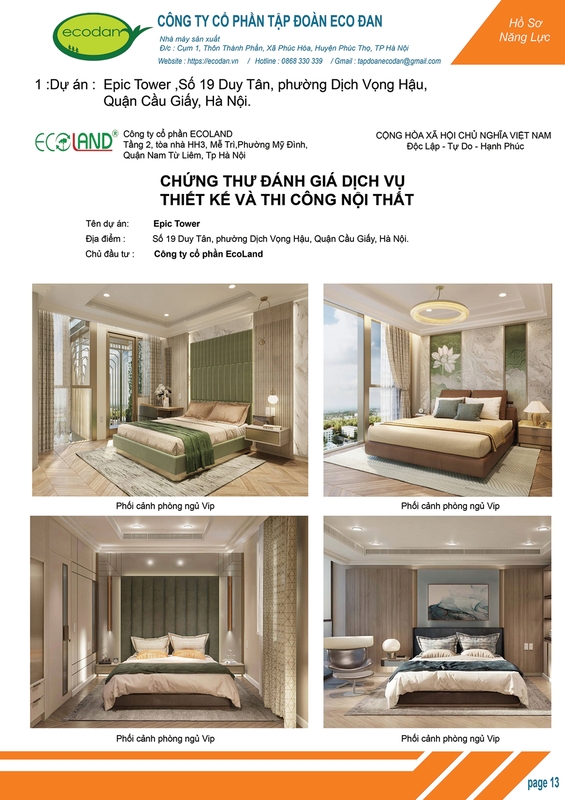 Dự án Epic Tower Hà Nội