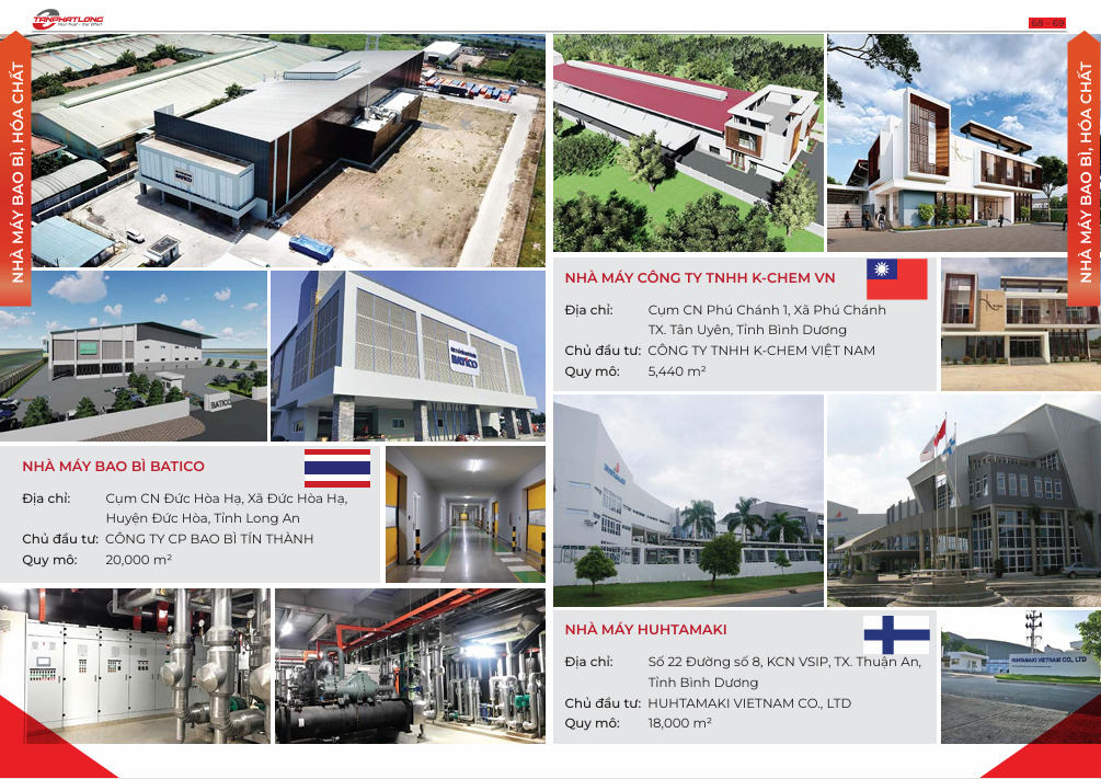 Dự án nhà máy bao bì hóa chất