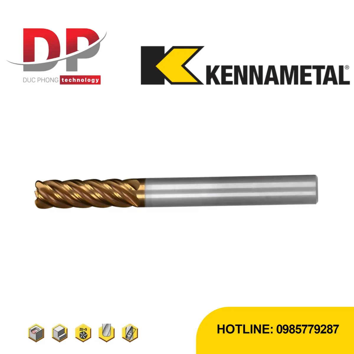 Dao phay ngón Kennametal HARVI II