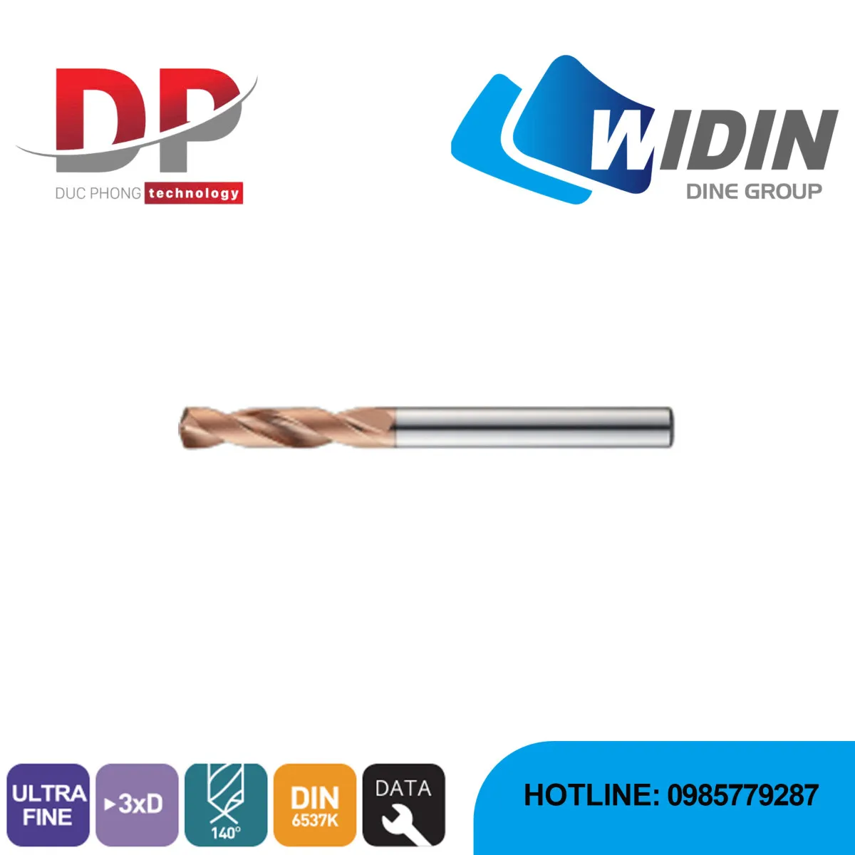 Mũi khoan carbide series PF503 - WIDIN