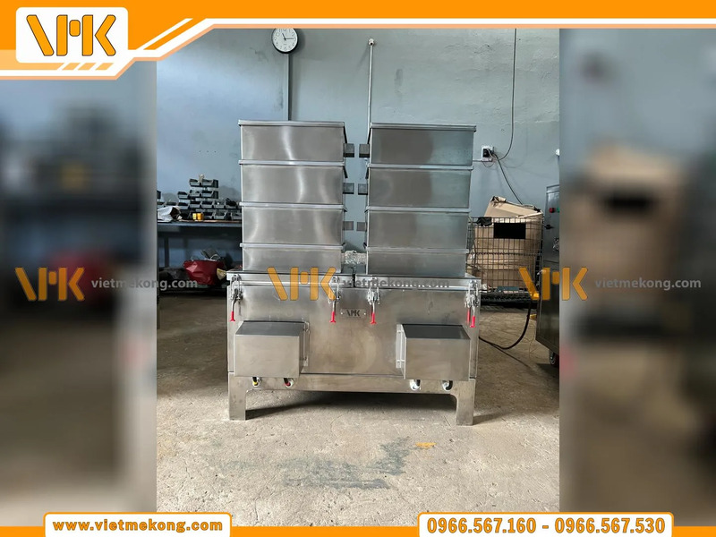 Máy hấp công nghiệp 4 khay