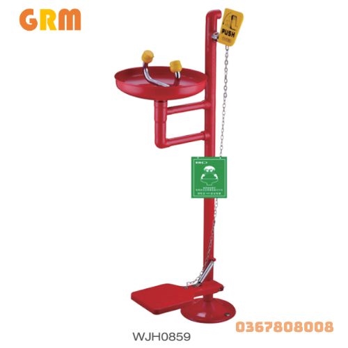 Bồn rửa mắt khẩn cấp có chân đạp WJH0859
