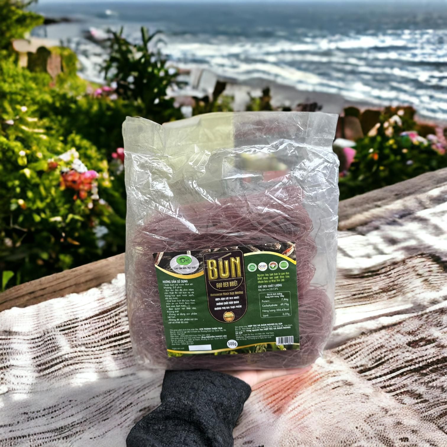 Bún gạo lứt đen Briet 500gram