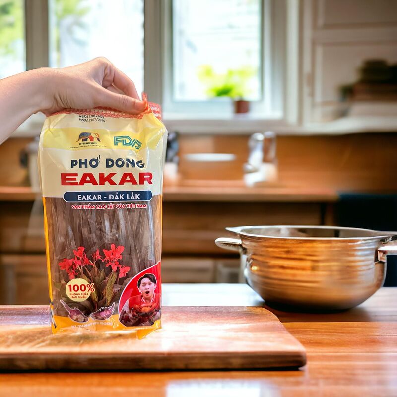 Miến dong bản dẹp Eakar - hộp 1kg