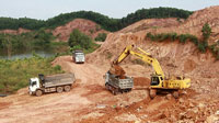 Thi công san lấp mặt bằng