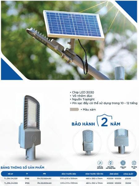 Đèn đường năng lượng mặt trời Module 3