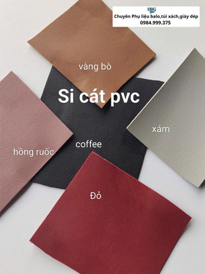 Mẫu vải si cát PVC
