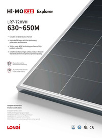 Tấm Pin năng lượng mặt trời LONGI HIMO X10 630~650W