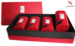 In hộp đựng trà