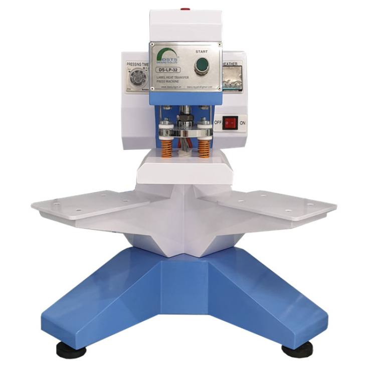 Máy ép nhãn 2 đầu