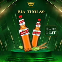 Bia tươi 89 chai PET 1 lít