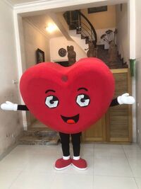 Mascot trái tim Gensolutions