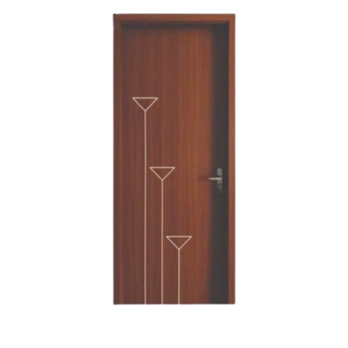 Cửa gỗ nhựa cánh phẳng họa tiết CS02