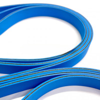 Dây đai dẹt 2 mặt xanh dùng cho ngành bao bì