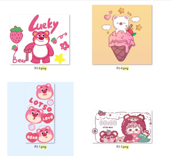 Mẫu in hình gấu