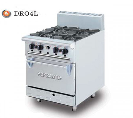 Bếp Âu 4 họng có lò nướng Berjaya