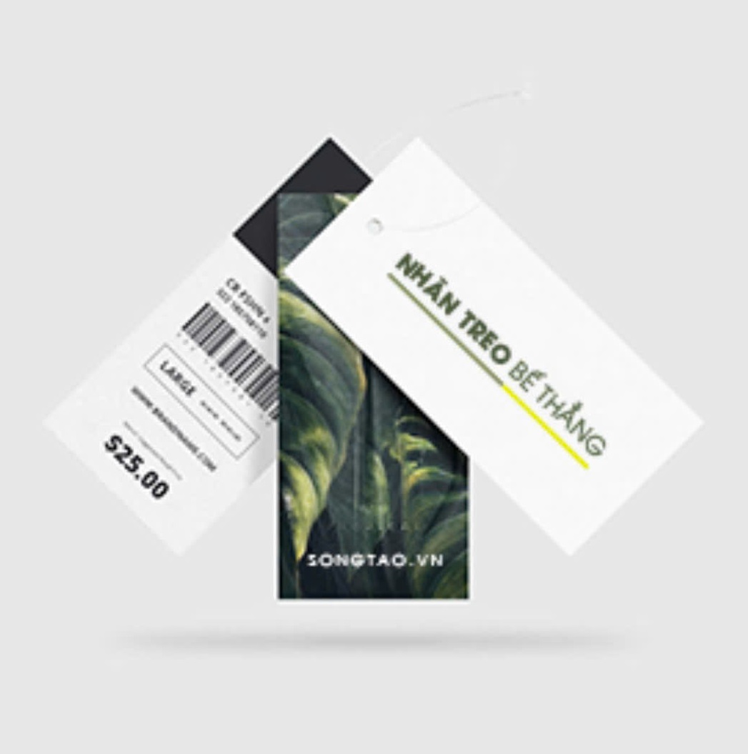 In nhãn treo bế thẳng