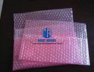Túi xốp hơi màu hồng chống tĩnh điện