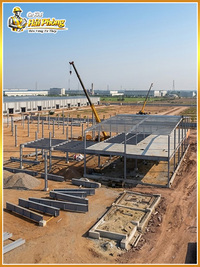 Khung thép nhà xưởng tiền chế