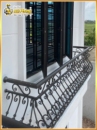 Lan can sắt uốn ban công