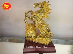Ngựa đồng mạ vàng