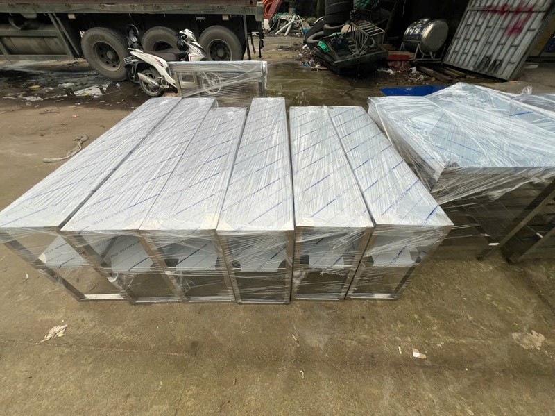 Kệ phẳng inox 4 tầng