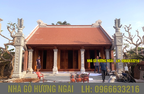 Nhà gỗ lim 3 gian 14 cột