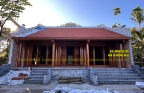 Nhà thờ 3 gian - Gỗ lim Nam Phi