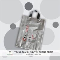 Dịch vụ in logo túi quai ép túi nilon ép quai