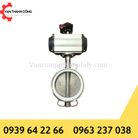 Van bướm inox điều khiển khí nén