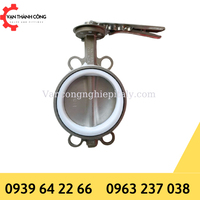 Van bướm inox DN80 tay gạt