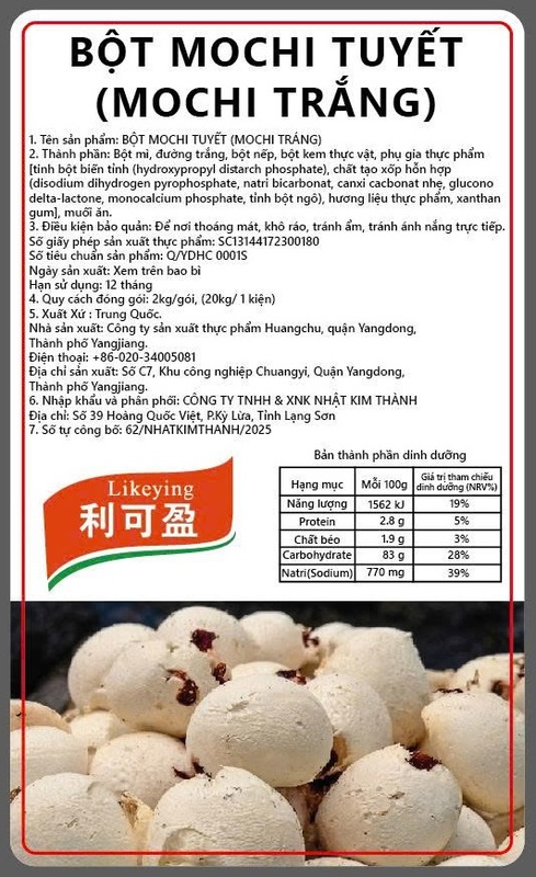 Bột Mochi tuyết