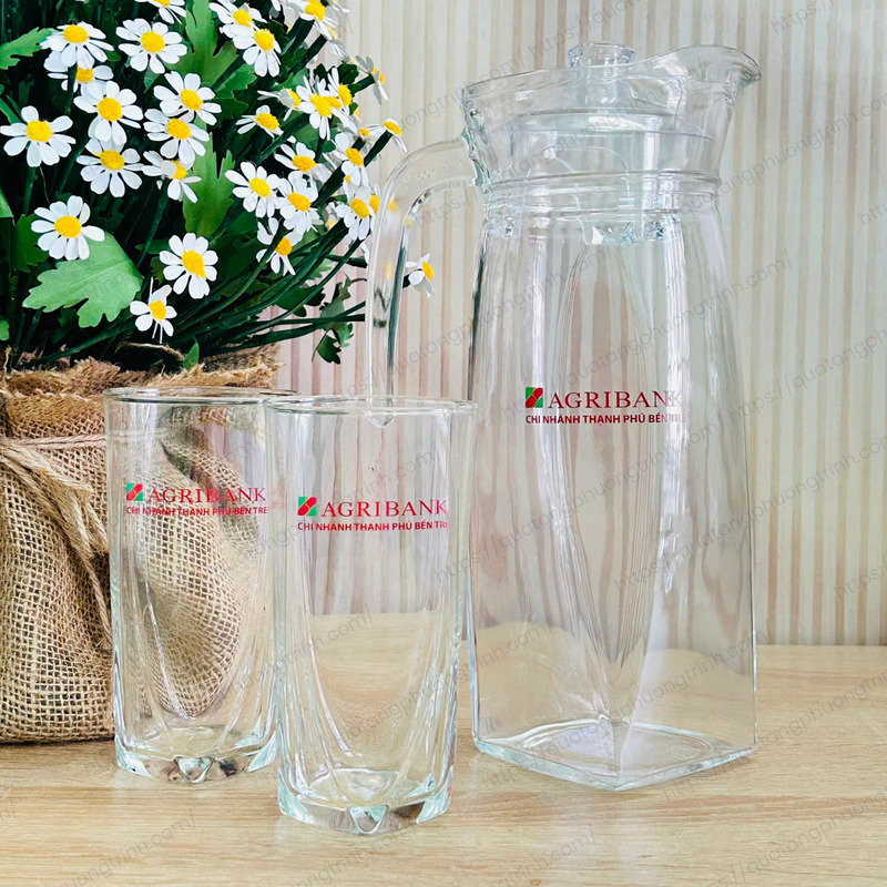 Bộ bình trà in logo