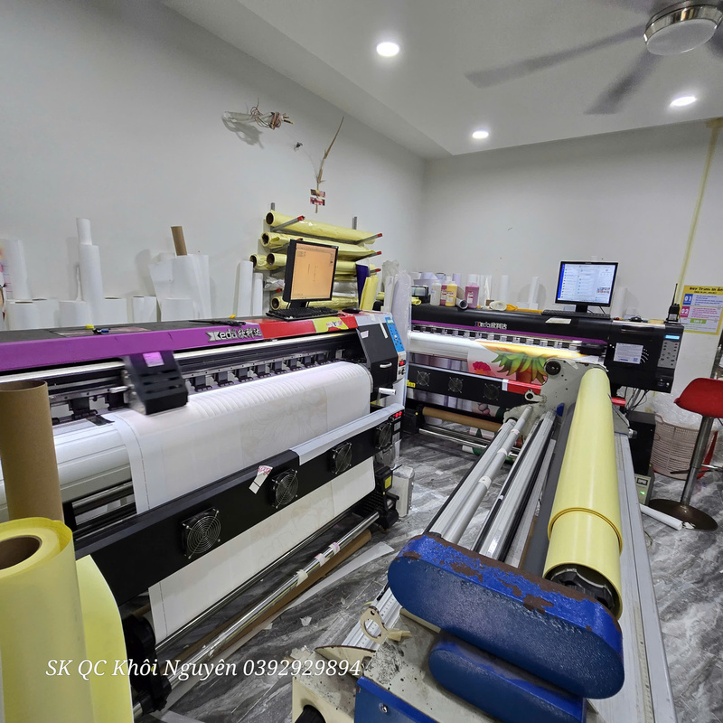 Hình ảnh xưởng in quảng cáo Khôi Nguyên