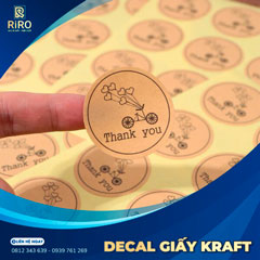 In decal giấy kraft