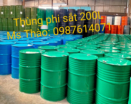 Thùng phuy sắt 200L
