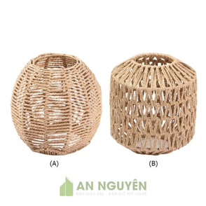 Mẫu đèn thả dây thừng mini