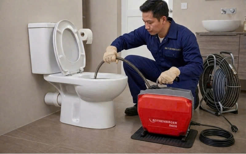 Dịch vụ thông tắc bồn cầu Môi Trường Tài Hải